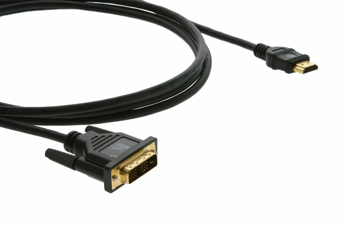 Kramer C-HM/DM-15 Кабель HDMI-DVI (Вилка - Вилка), 4,6 м C-HM/DM-15