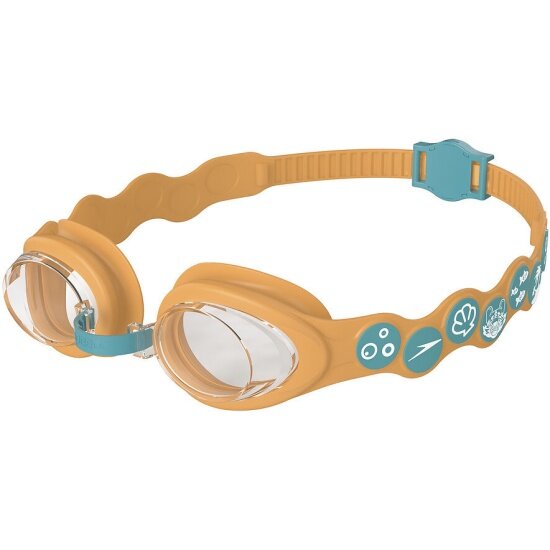 Очки для плавания детские Speedo , 8-0838214643-4643, Infant Spot Goggle оранж/зелен, размер One Size