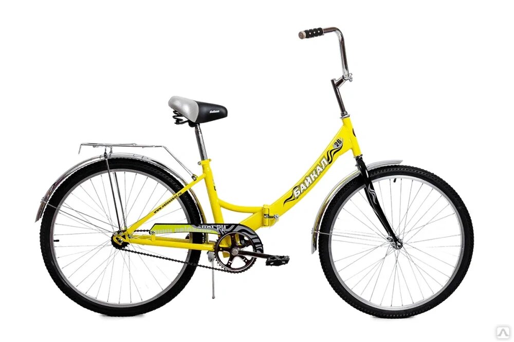 Велосипед "26" байкал 2603, складной, желтый