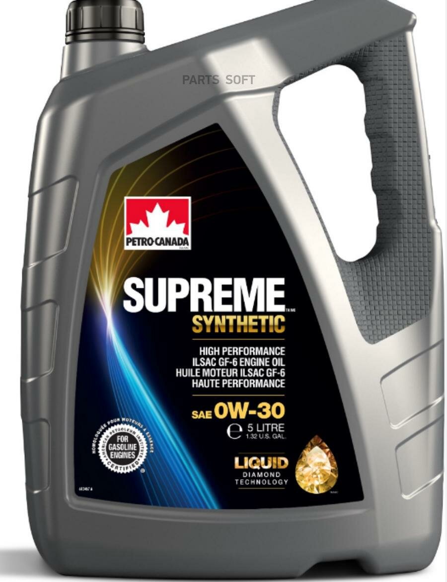 PETRO-CANADA MOSYN03C20 Моторное масо Petro Canada Supreme Synthetic 0W-30 5L страна происхождения (производства) - канада