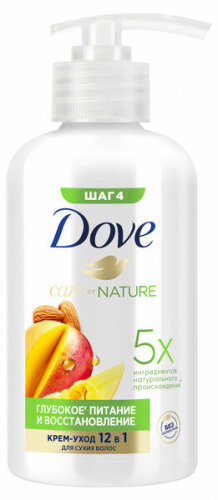 Крем-уход для волос Dove Глубокое питание и восстановление, с ароматом манго, 280 мл