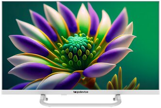 Телевизор TopDevice 24" TDTV24CS04H_WE white Frameless Neo HD SmartTV