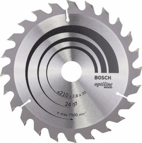 Пильный диск BOSCH Optiline Wood 2608640621 210х30 мм