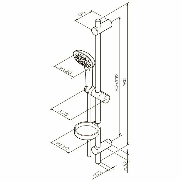 Душевой гарнитур Am.Pm Spirit 2.0 F0170A000 - фото №2