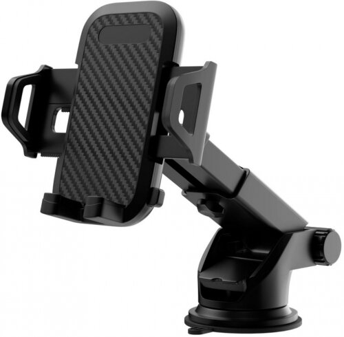 фото Автомобильный держатель Wiiix HT-404TW1T-B,крепление на торпедо или стекло, телескопическая штанга, черный