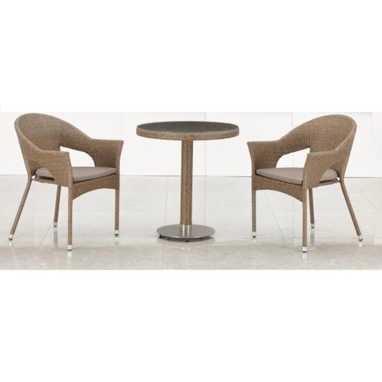 Комплект мебели Афина-мебель T601/Y79B-W56 Light Brown (2+1)