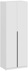 Шкаф 2-х створчатый Нонтон Тивина платяной белый текстурный 80.1x50.6x221.6 см