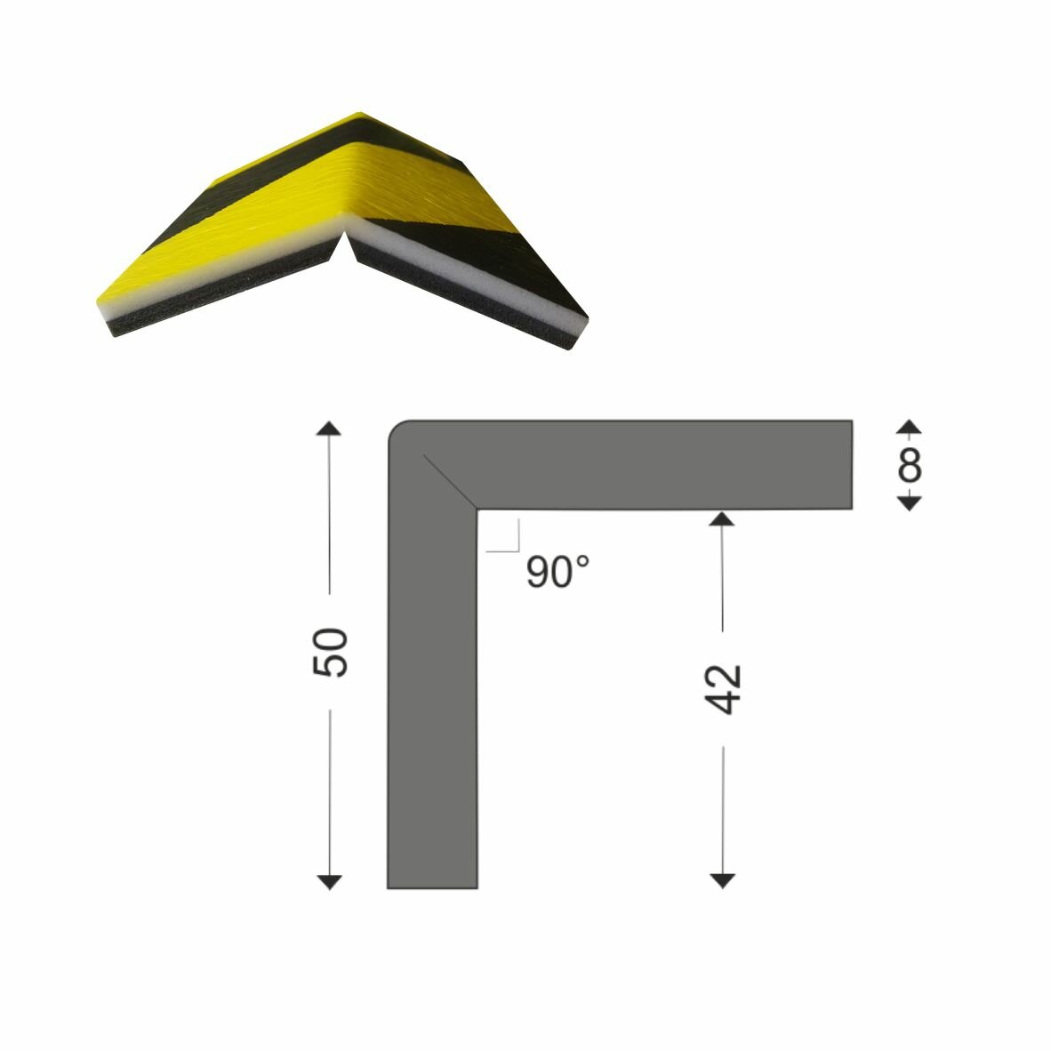 фото Профиль защитный из вспененного полиэтилена ПР-ВП-Е1 (тип Е)