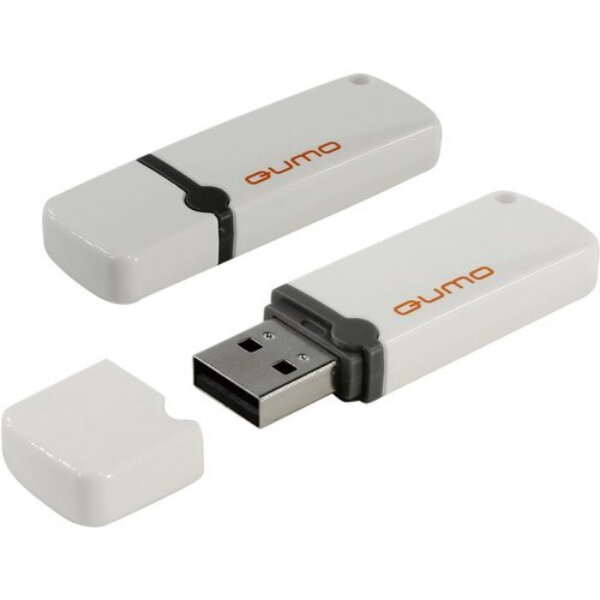 Флеш диск USB 2.0 QUMO 64GB Optiva 02 White QM64GUD-OP2-white