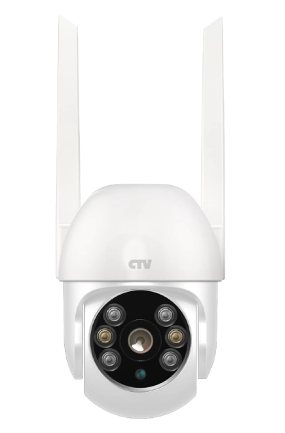 CTV-Cam PT10 Поворотная Wi-Fi камера с разрешением 3 Мп углом обзора 100° трекингом движения и удаленным доступом со смартфона