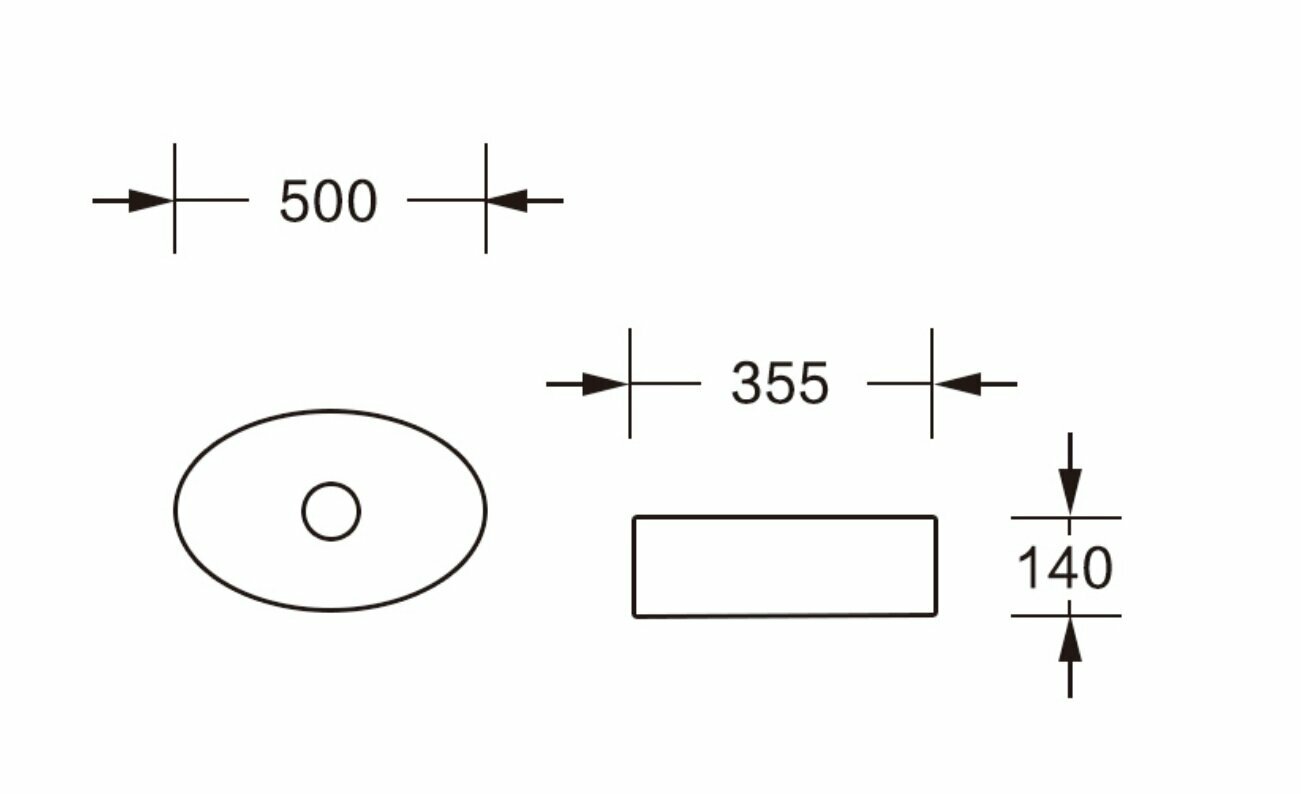 Раковина Ceruttispa CR7016 накладная, белая, овальная 500х355х140 - фотография № 4