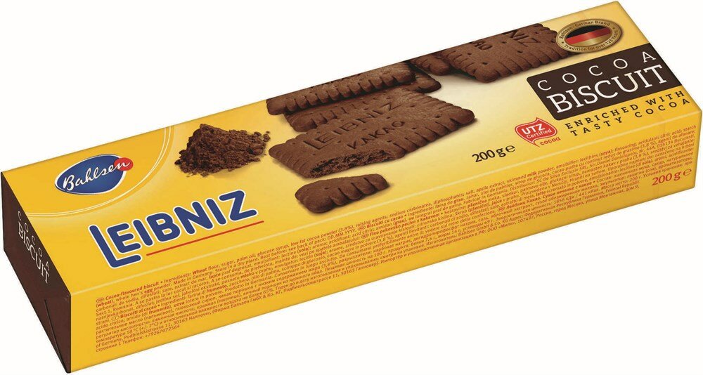 Bahlsen Leibniz Cocoa Biscuit печенье 200 гр