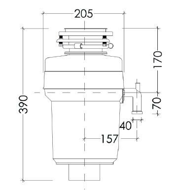 Измельчитель пищевых отходов Kuppersberg WS 750 B - фотография № 2