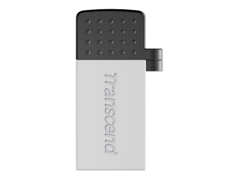 USB flash накопитель Transcend JetFlash 380S 16Gb металл серебро (TS16GJF380S)