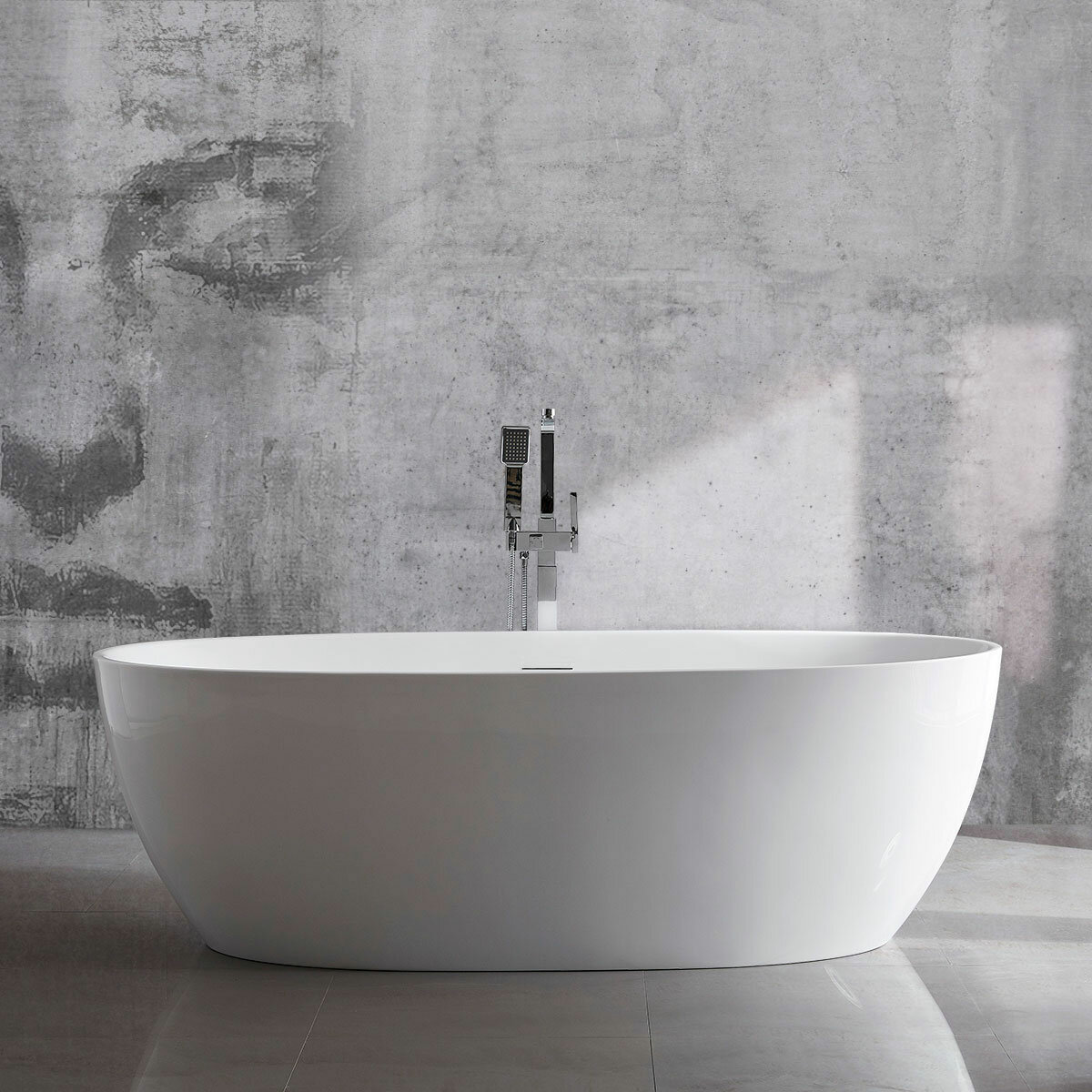 Ванна акриловая Vincea VBT-405-1860, 1860x885x605, цвет белый, щелевой перелив