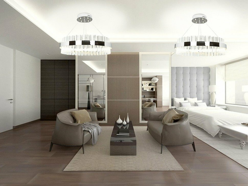 Люстра светодиодная Natali Kovaltseva LED НИМБЫ Innovation style 83014, 160 Вт, кол-во ламп: 1 шт., цвет: хром - фото №6