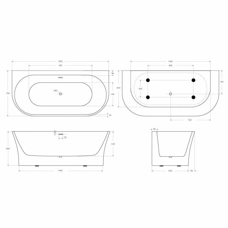 Акриловая ванна BelBagno - фото №2