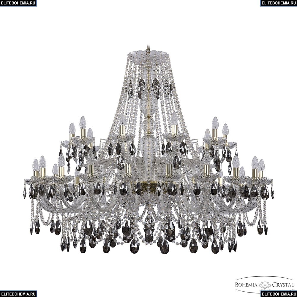 Люстра подвесная Bohemia Ivele Crystal 1411/20+10/460 G K731 - фото №1