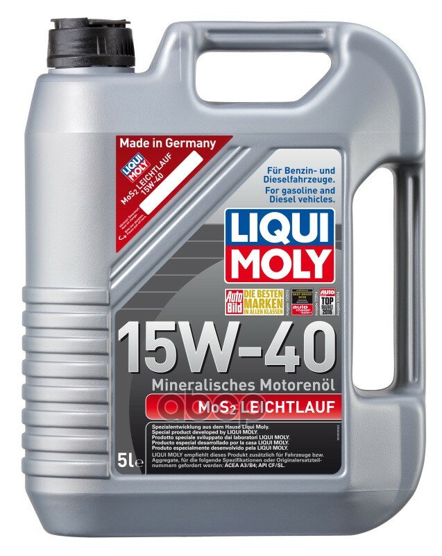 Liqui moly Мин. Мот. масло Mos2 Leichtlauf 15W-40 (5Л)