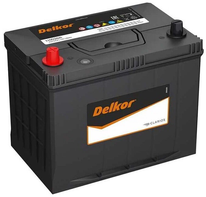 Аккумулятор Delkor 110D26R 90 Ач 720А прямая полярность