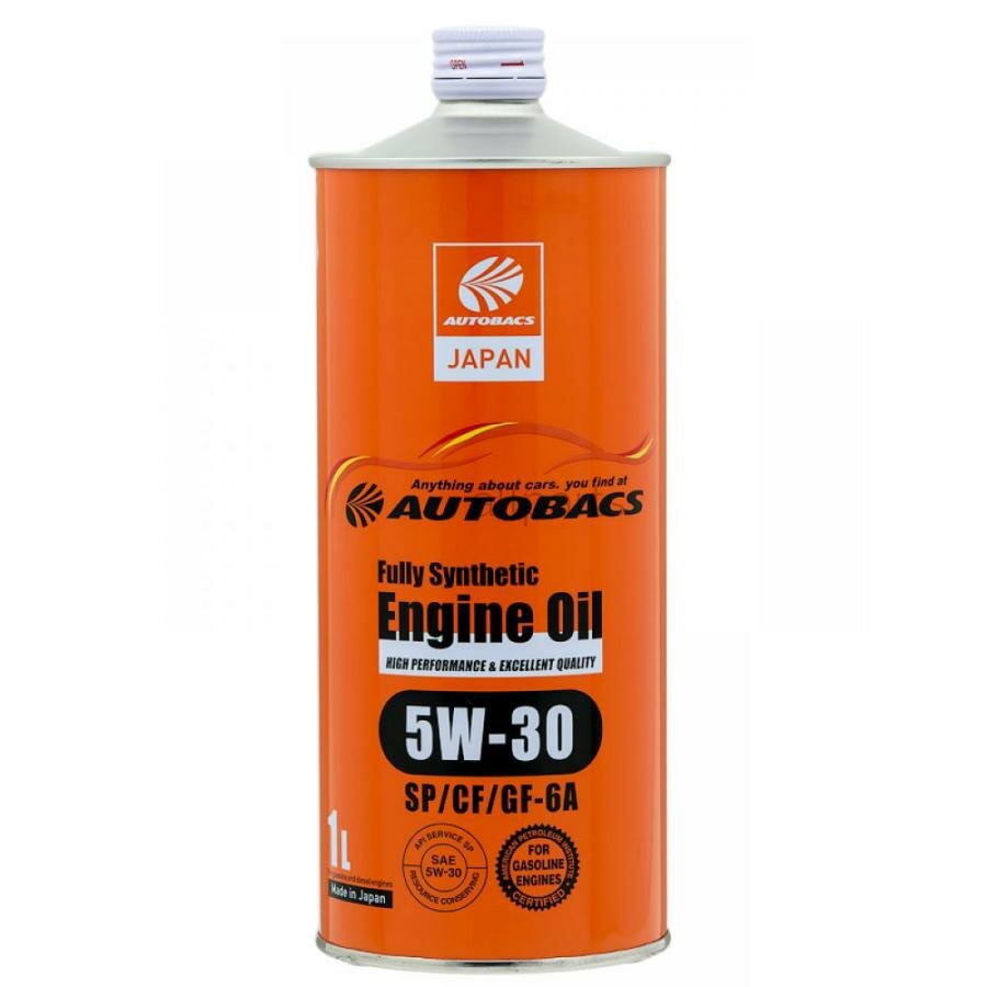 AUTOBACS A00032237 SAE 5W30 1L 5W-30 ENGINE OIL API SP/CF ILSAC GF-6A FULLY SYNTHETIC моторное масло синтетическое