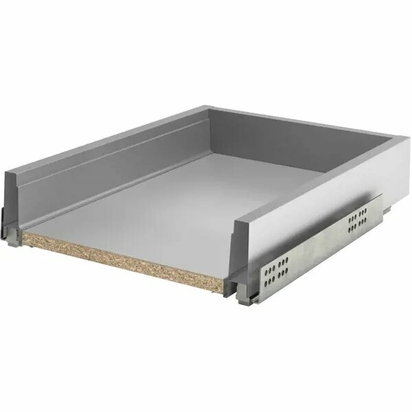 фото Ящик Delinia ID 36.8x9.4x48 см металл цвет серый