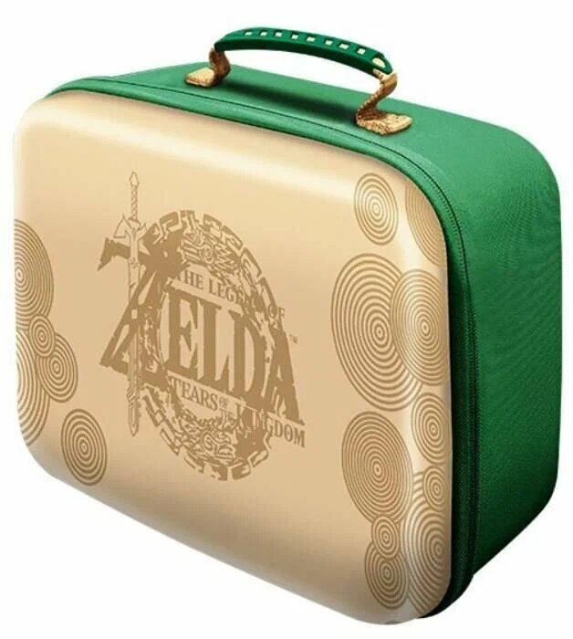 Сумка для геймпадов и аксессуаров Storage Bag для Nintendo Switch / OLED (The Legend of Zelda: Tears of the Kingdom) (Gold)