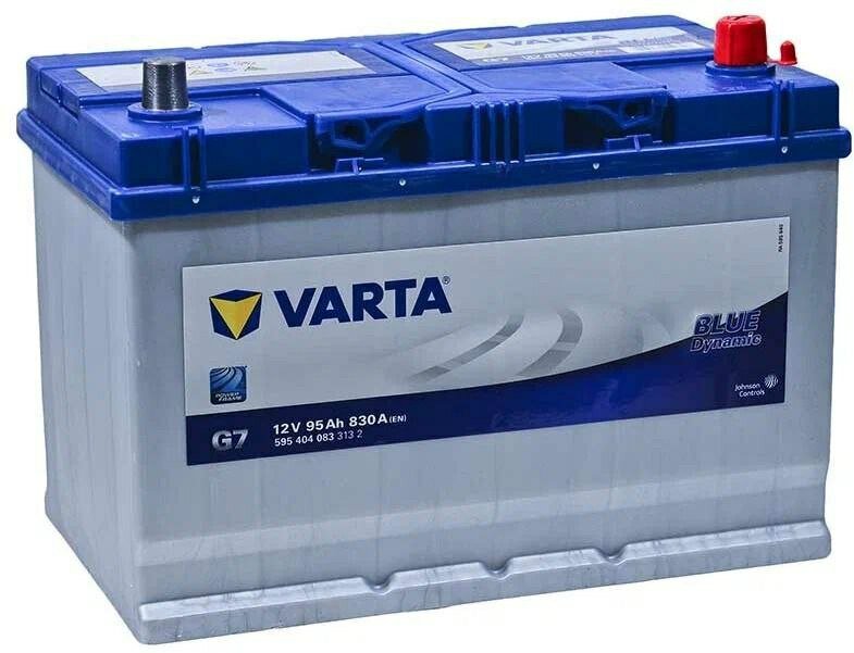 Автомобильный аккумулятор VARTA Blue Dynamic G7 95 А.ч Обратная полярность. Азия (595 404 083)