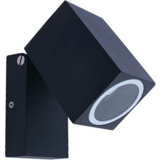 Светодиодная подсветка Эра WL37 BK MR16/GU10, черный, для интерьера, фасадов зданий лампа MR16 в комплект не входит