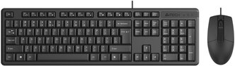 Комплект клавиатура+мышь A4Tech KR-3330S черный/черный