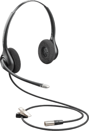 Наушники с микрофоном Plantronics HW261N-DC Black