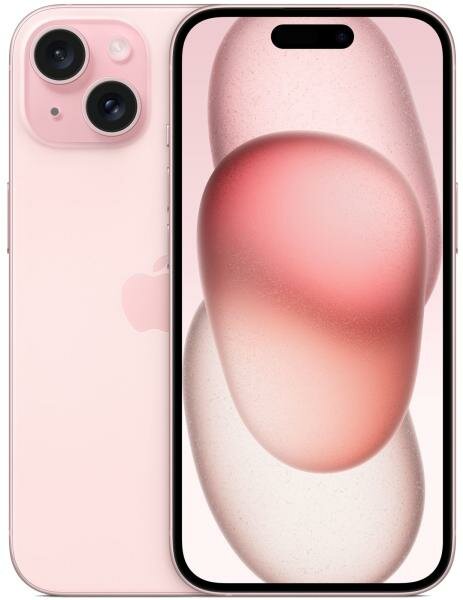Смартфон Apple iPhone 15 256Gb Pink 2Sim (MTLK3CH/A)
