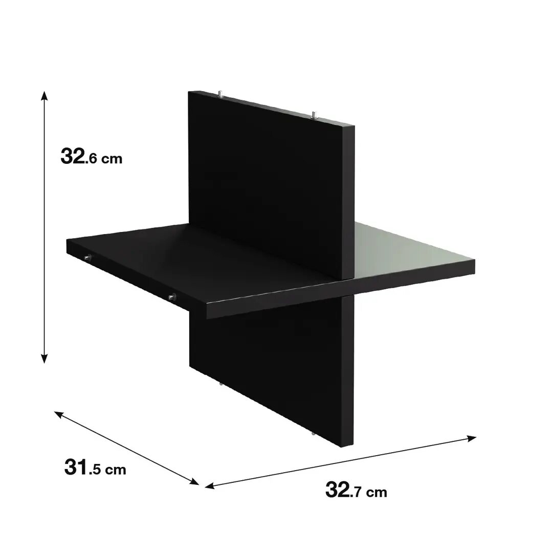 Полка крестовая для шкафа Spaceo KUB 32.7x32.6 см дерево цвет графит