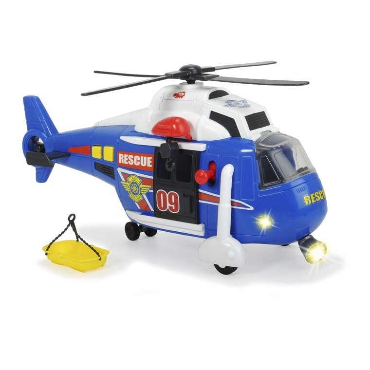 Вертолет Dickie Toys Функциональный, 41 см, свет, звук, свободный ход