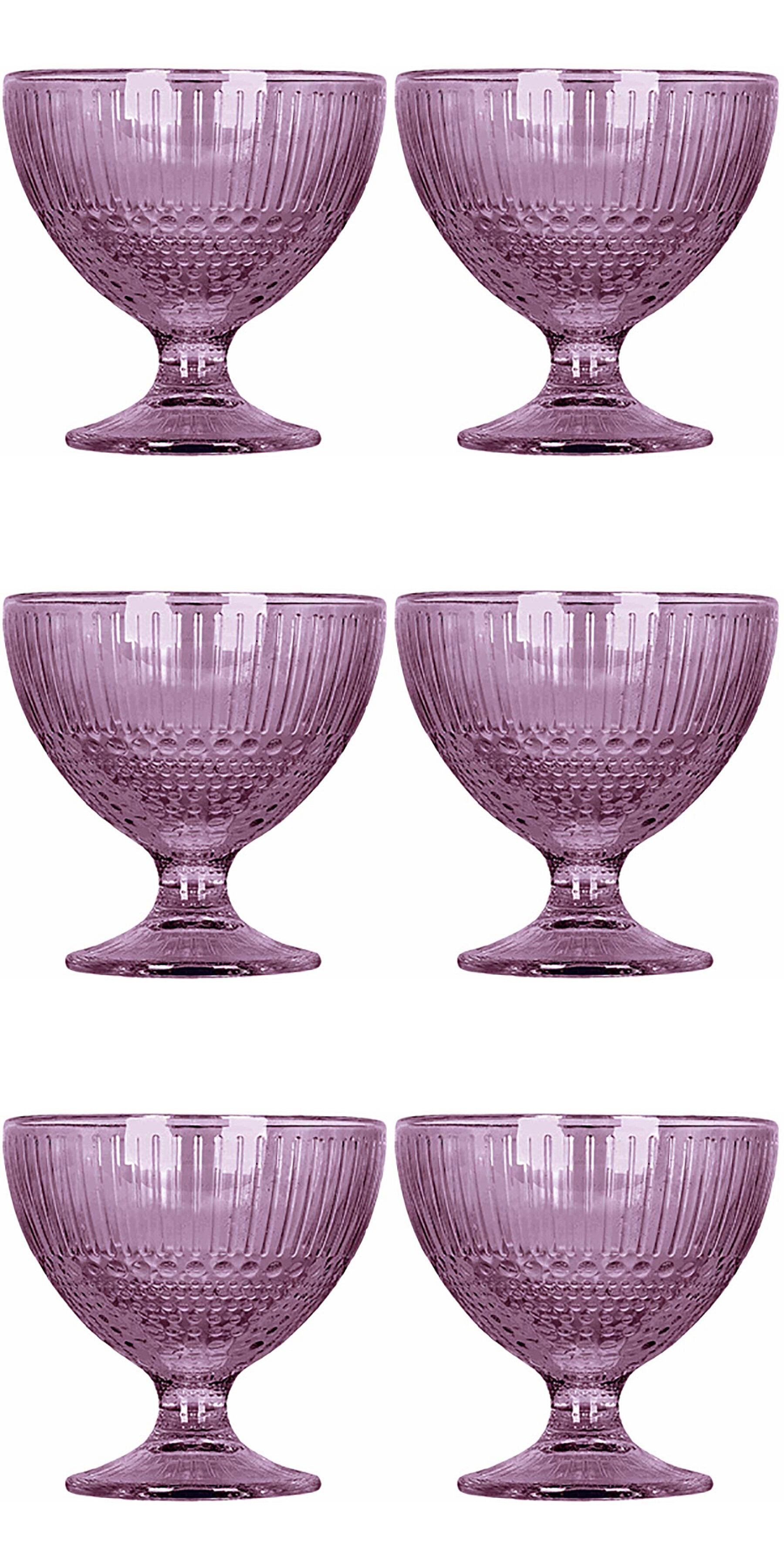 фото Набор из 6 креманок 10,4х10,4х10,3 см, 300 мл, фиолетовый, стекло, Luminarc, P2009