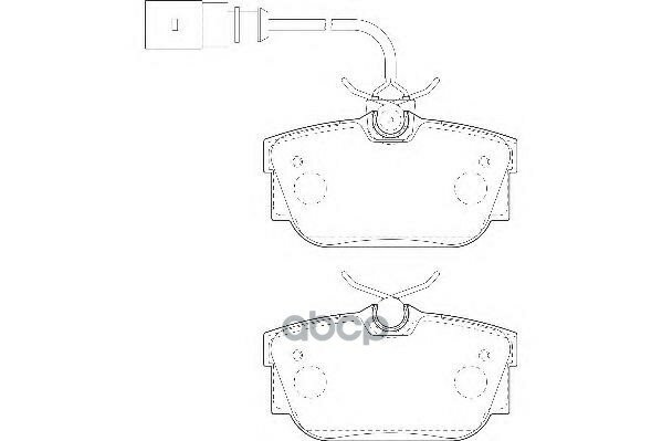 Комплект Тормозных Колодок, Дисковый Тормоз Тормозная Система|Комплект Тормозных Колодок WAGNER арт. WBP23224A