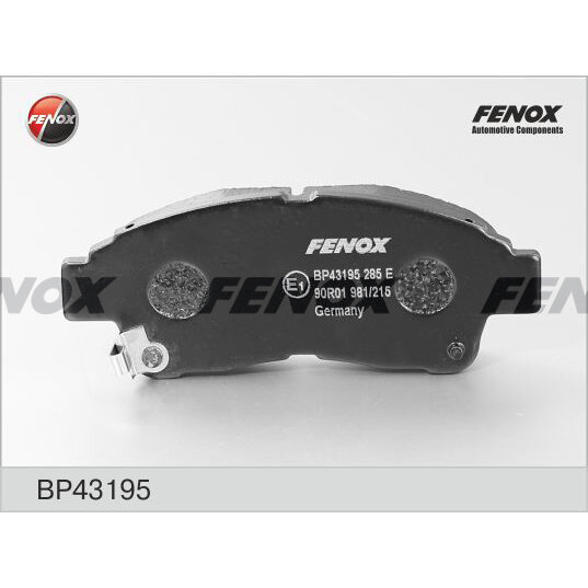 Комплект тормозных колодок, дисковый тормоз, FENOX BP43195 (1 шт.)