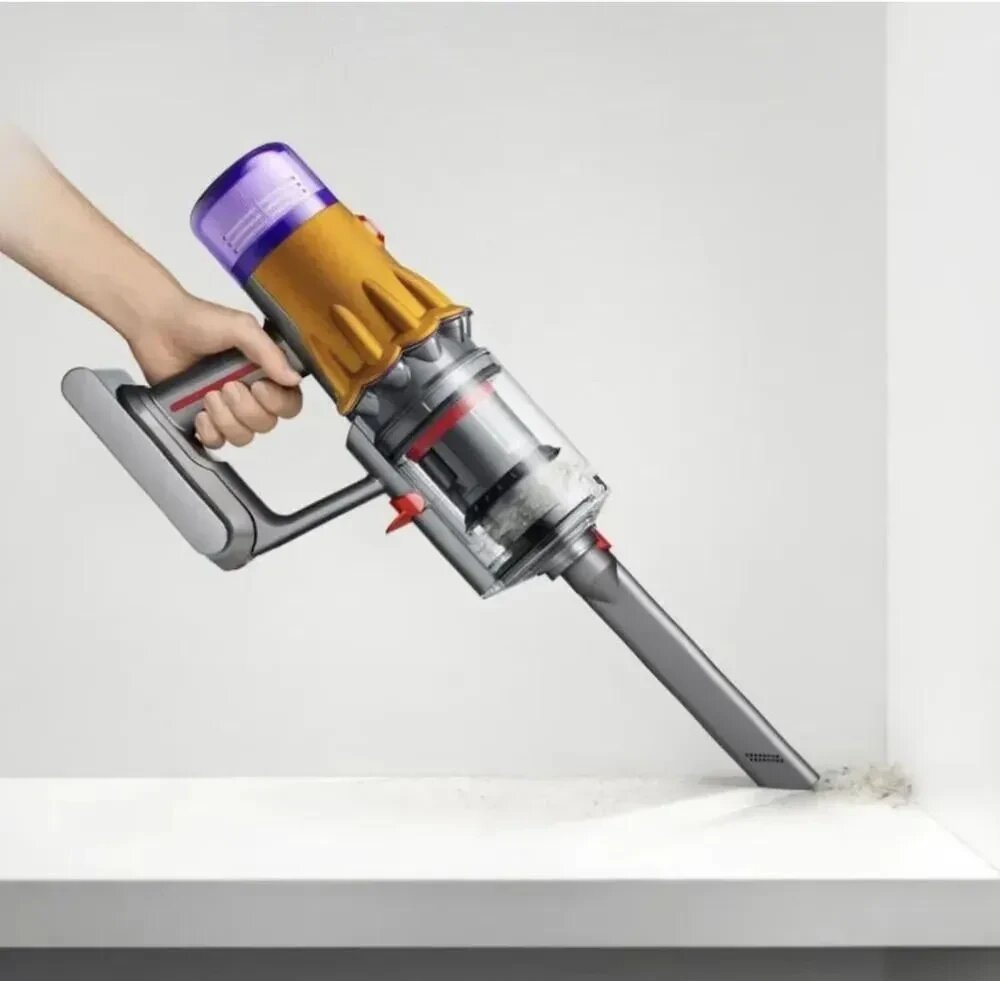 Пылесос Dyson V12s Detect slim submarine (SV46) IN, yellow/nickel - фото №9