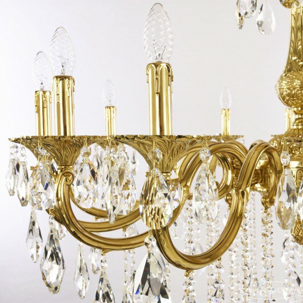 Подвесная люстра Bohemia Ivele Crystal Verona 72101/16/360 B G - фото №4