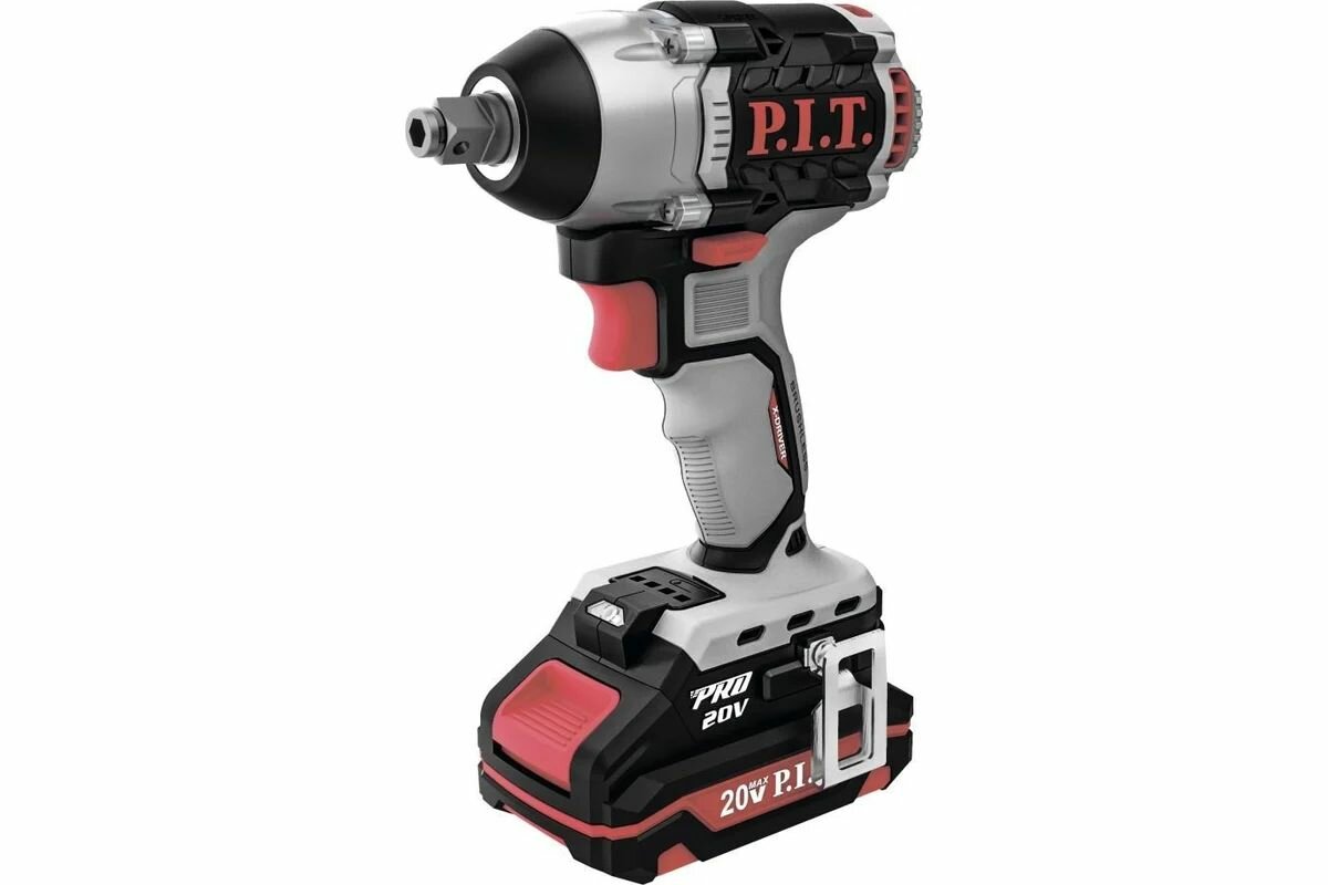 Аккумуляторный ударный бесщеточный гайковерт P.I.T. PIW20H-300B/1