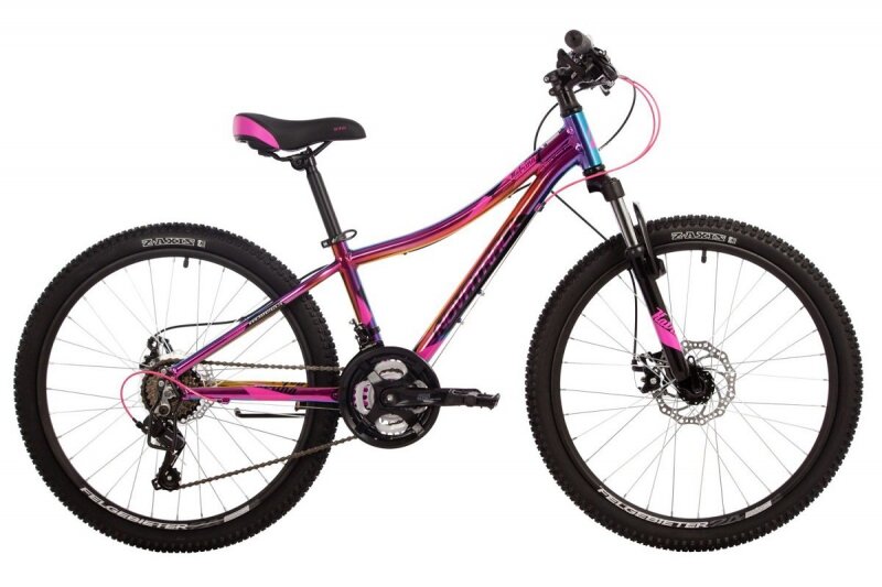 Велосипед 24 Novatrack KATRINA D (DISK) (21-ск.) (ALU рама) фиолетовый/металлик (рама 10) GVL4