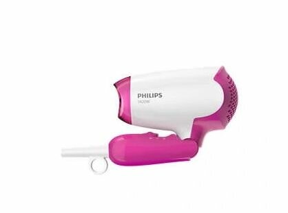 Фен Philips Essential BHD003/00 1400 Вт, белый/розовый - фотография № 3