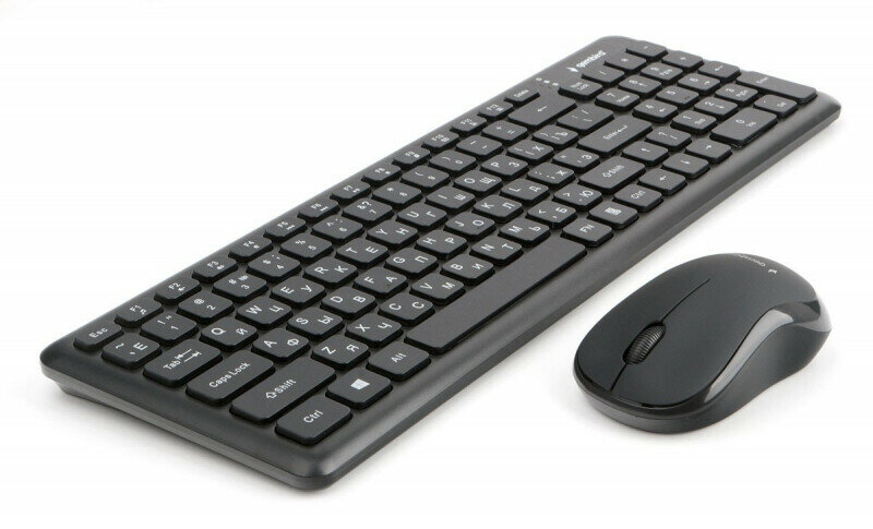 Клавиатура и мышь Wireless Gembird 2.4ГГц - фото №2