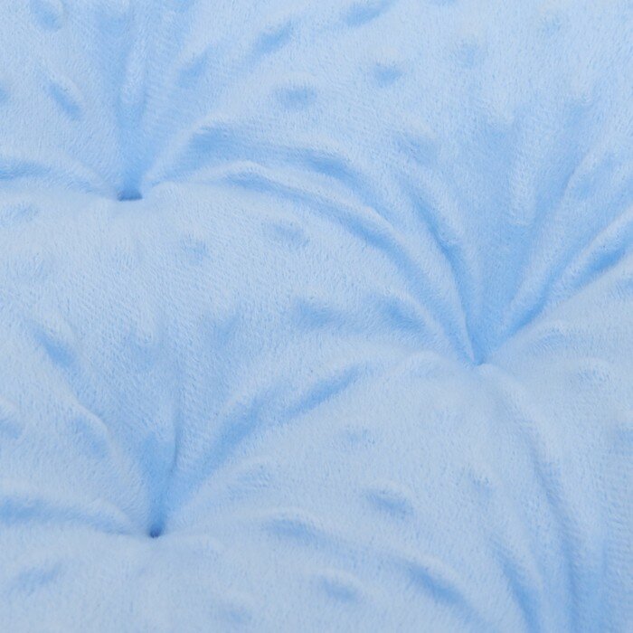 Лежак для животных "Нежность", 50 х 50 х 10 см, голубой - фотография № 4