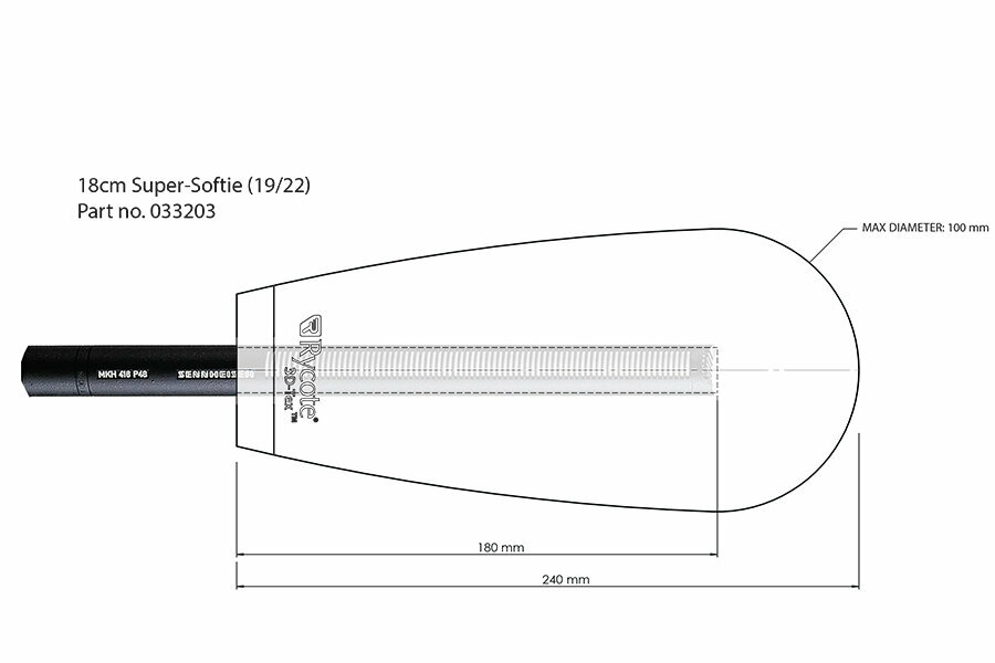 Ветрозащита Rycote 18cm Super-Softie (19/22) (RYC033203)