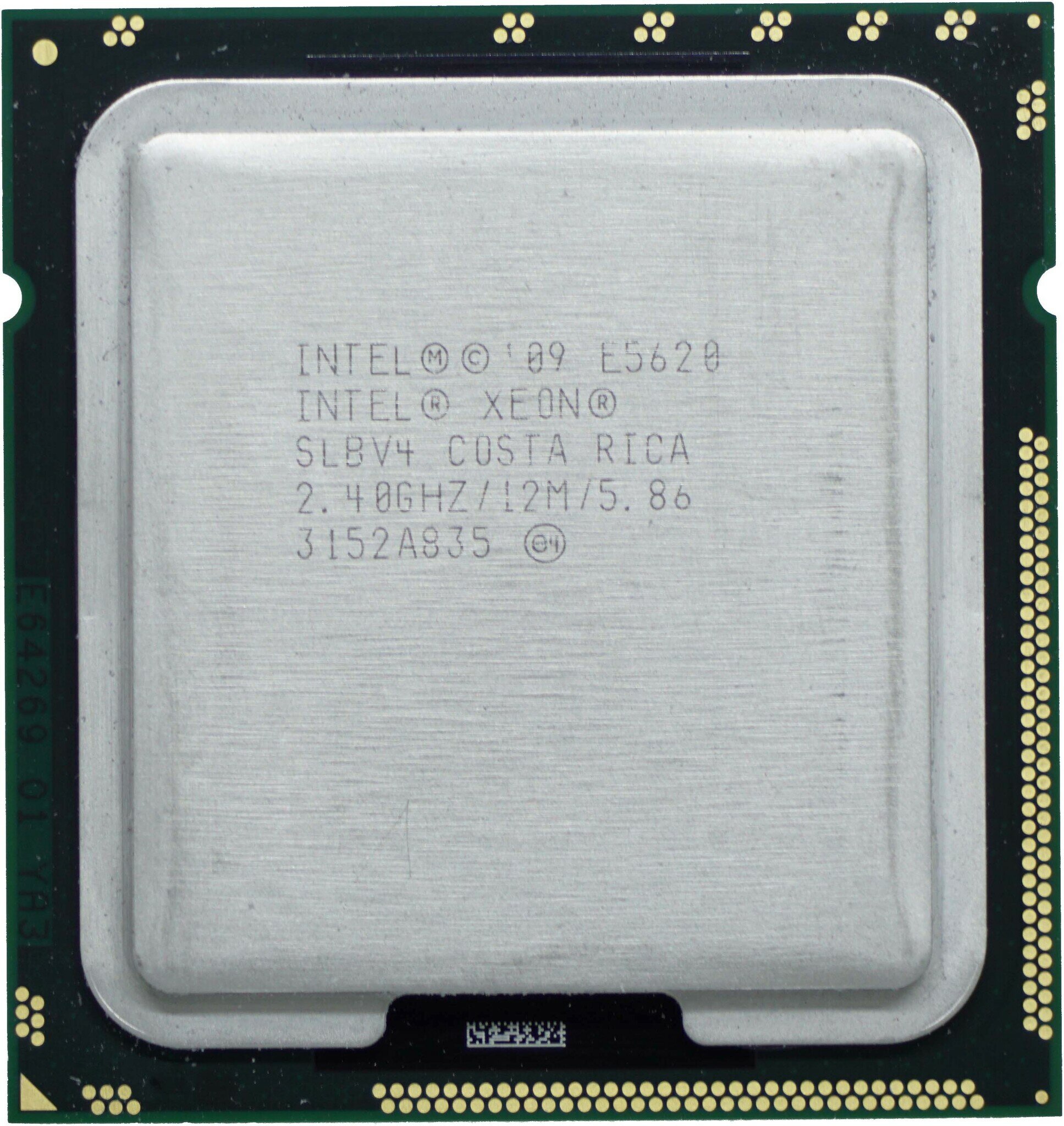 Процессор Intel Процессор Xeon E5620 (12M Cache, 2.40 GHz, 5.86 GT/s) SLBV4