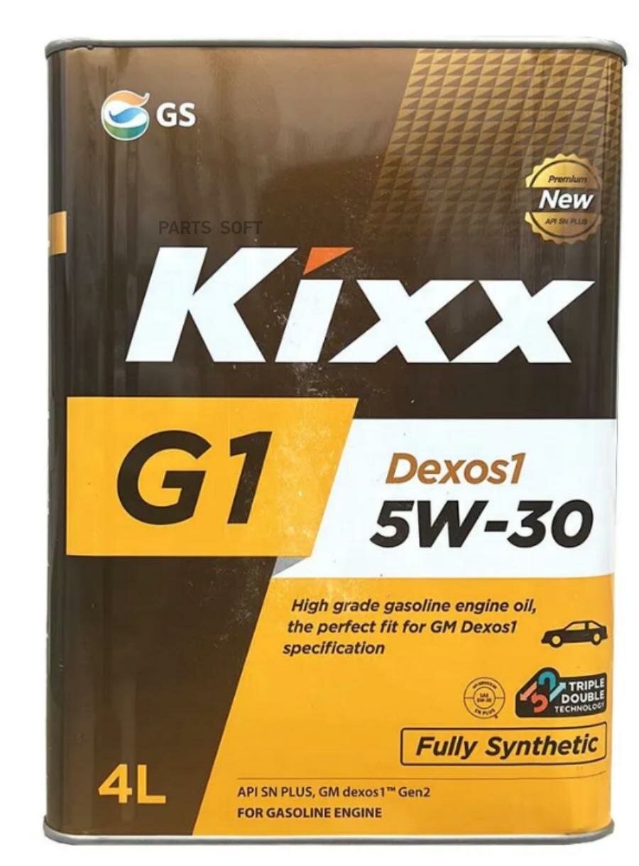 KIXX L210744TE1 Масо моторное KIXX G1 Dexos1 SN Plus 5W-30 синтетическое 4 L210744TE1