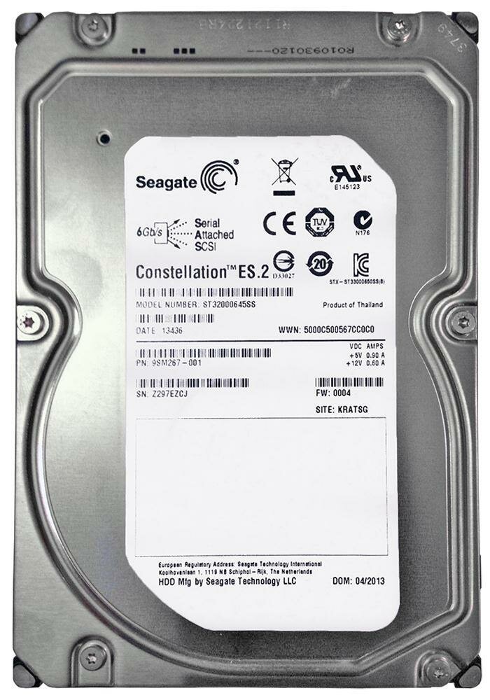 Жесткий диск Seagate Constellation 2TB 6G SAS 7.2K-rpm SAS 3.5" ST32000645SS