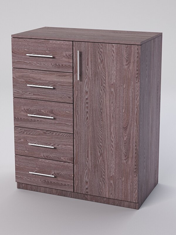 фото Тумба для офисной техники №7-2А, Ясень Анкор 90 x 50 x 90 см