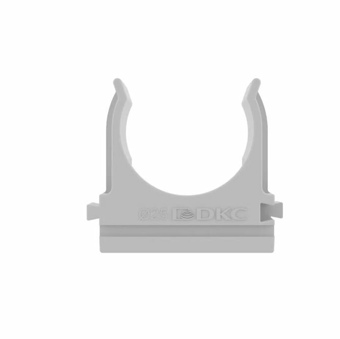 Крепеж-клипса для труб 25 мм DKC серая (100 шт.)